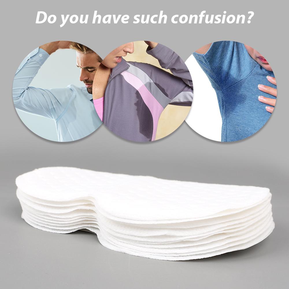 Underarm Sweat Pads — Adhesive Absorbent Anti-Perspiration Patches