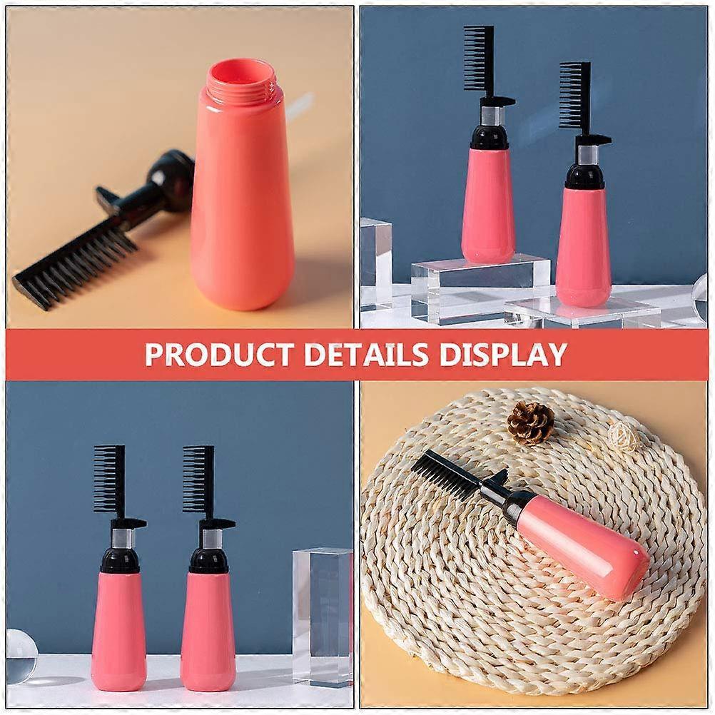 Hair dye applicator bottle with root comb