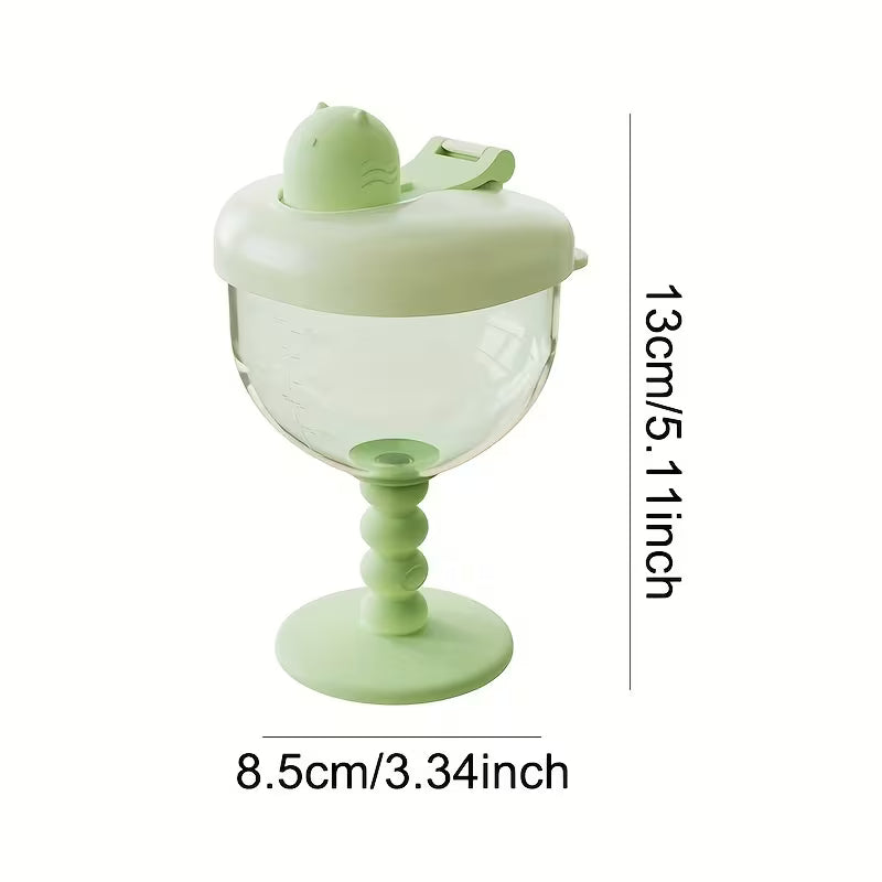 Baby Training Straw Cup with Scale (PP Material, Anti-Fall Design)