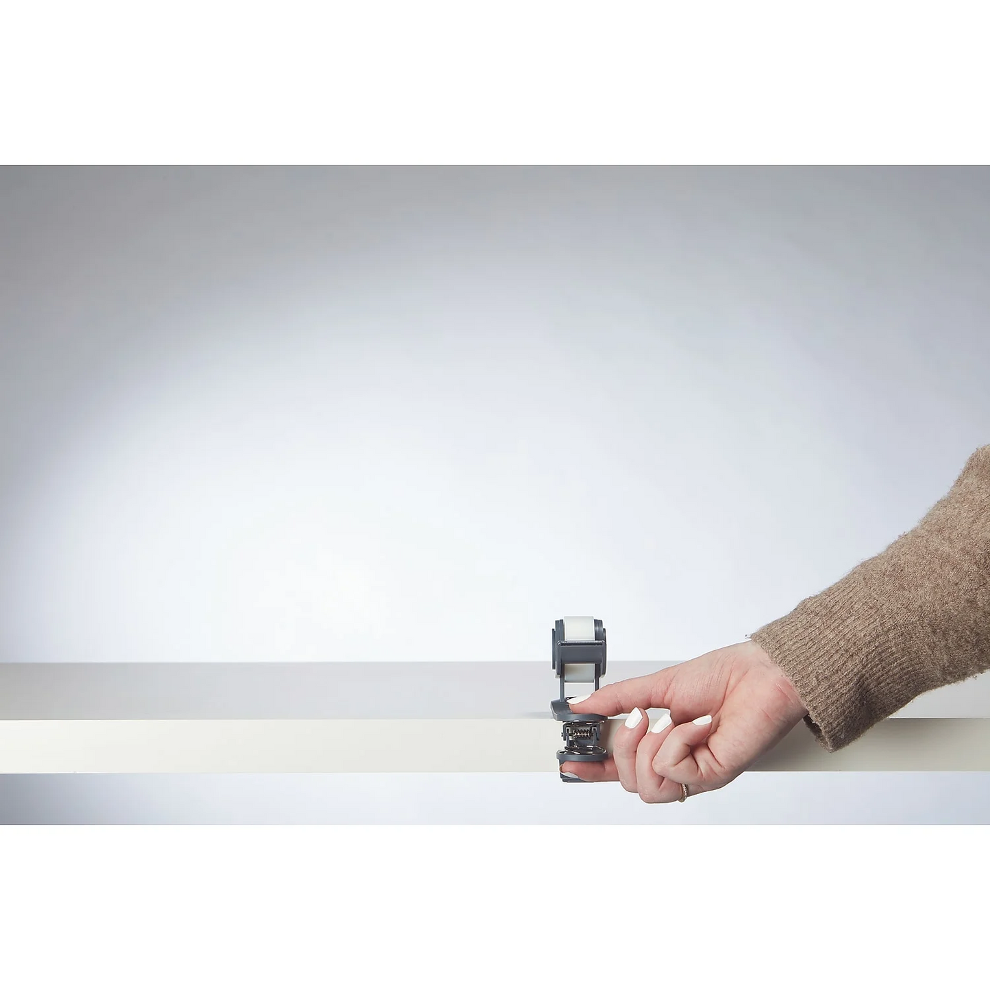 Tape Dispenser, Desktop Tape Holder with 360° Rotation, Dark Gray