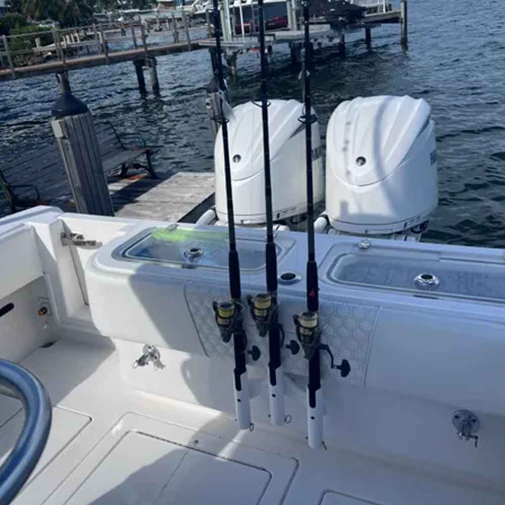 Three-Pole Storage Rack - Fishing Rod Placement