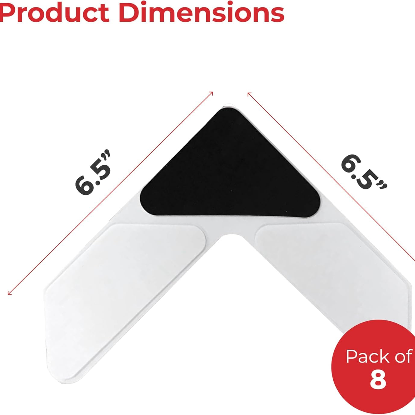 Rug Gripper – Secure Rug Corner Grippers for Indoor & Outdoor Use (Pack of 8)