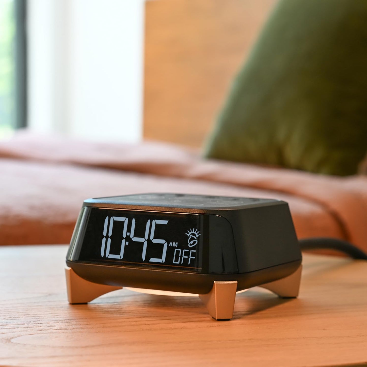 Alarm Clock Charger – USB-A & USB-C with Dual Safety Outlets