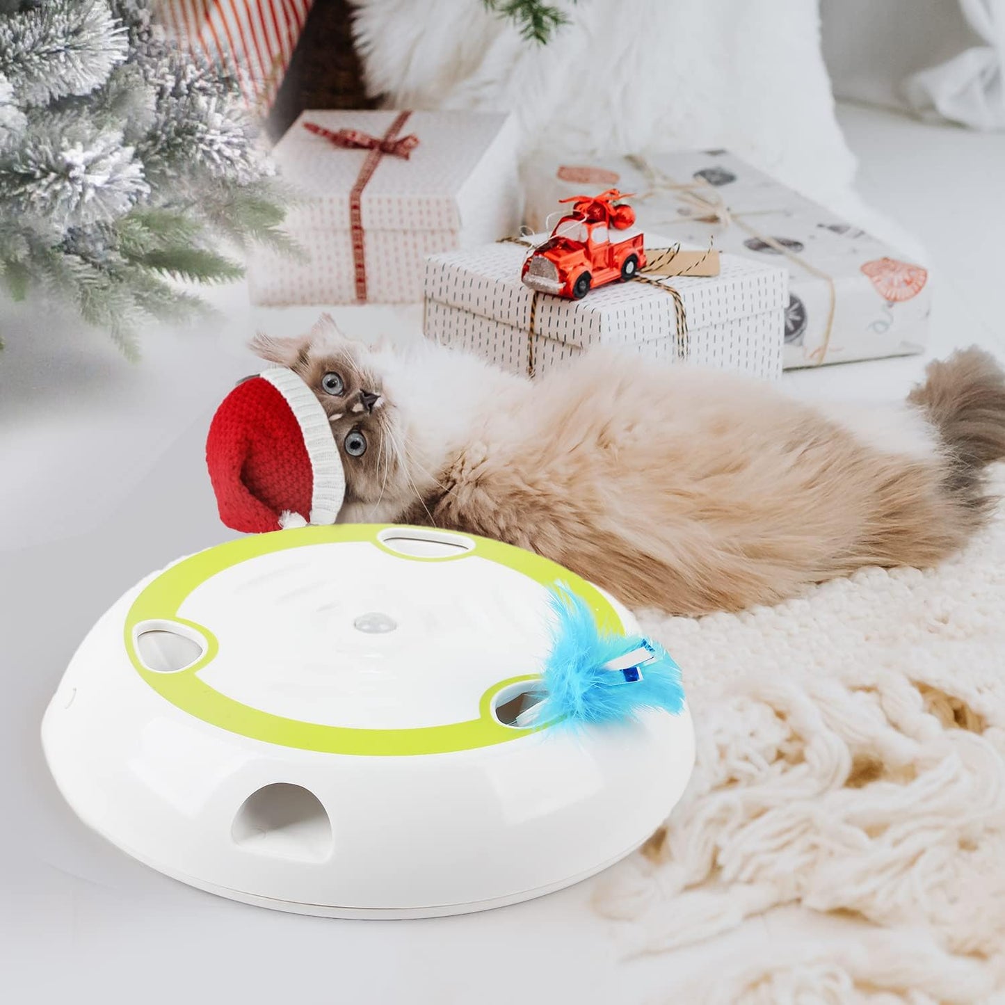 Automatic Feather Cat Whack-a-Mole Toy