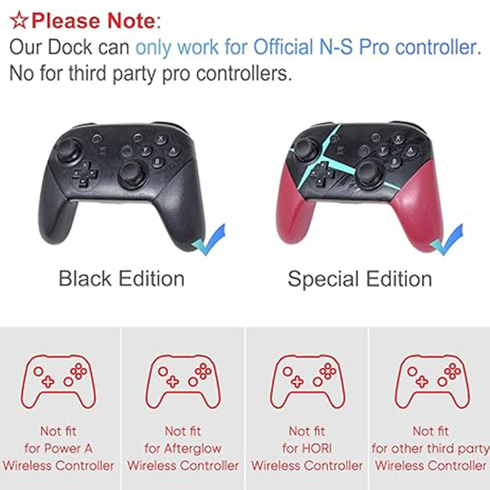 Game controller charging dock - various models