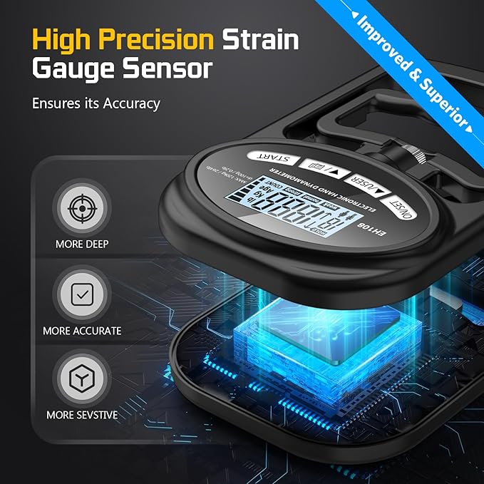 Electronic hand grip strength meter forearm grip strength trainer