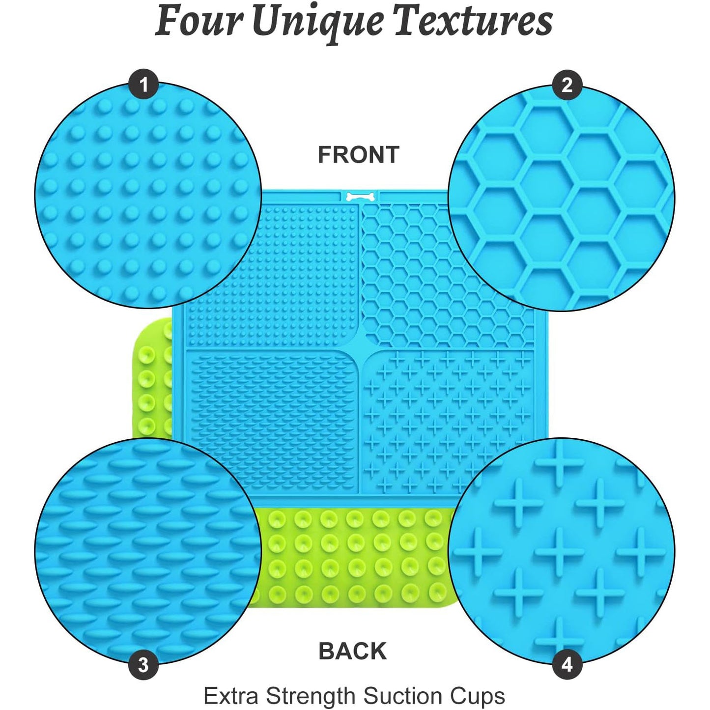 Licky Mats for Dogs and Cats – Silicone Lick Mat with Suction Cups for Anxiety Relief, Slow Feeding & Grooming