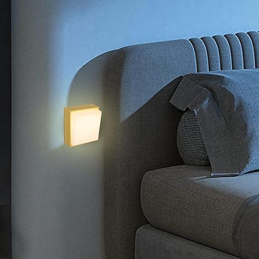 Wireless dimmable magnetic battery-powered wall lamp