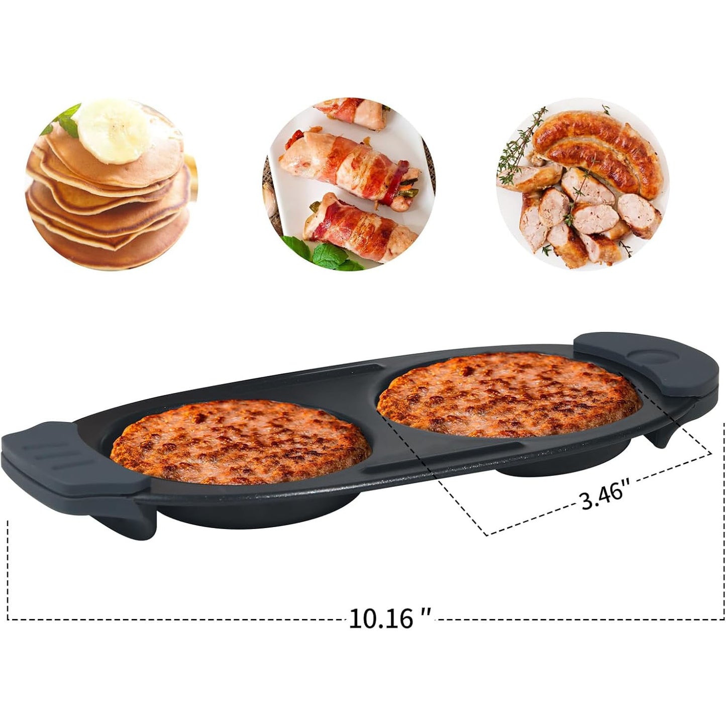 Quick Heat Microwave Egg Cooker/Boiler/Fryer, Multi-Function Microwave Egg Maker