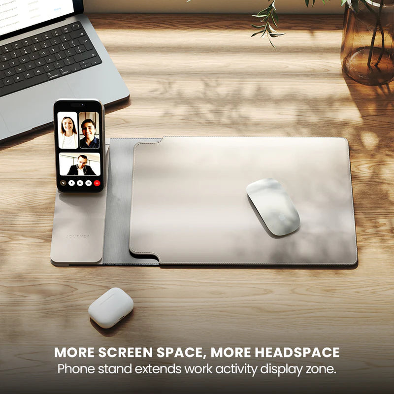 Laptop protective case with charging stand