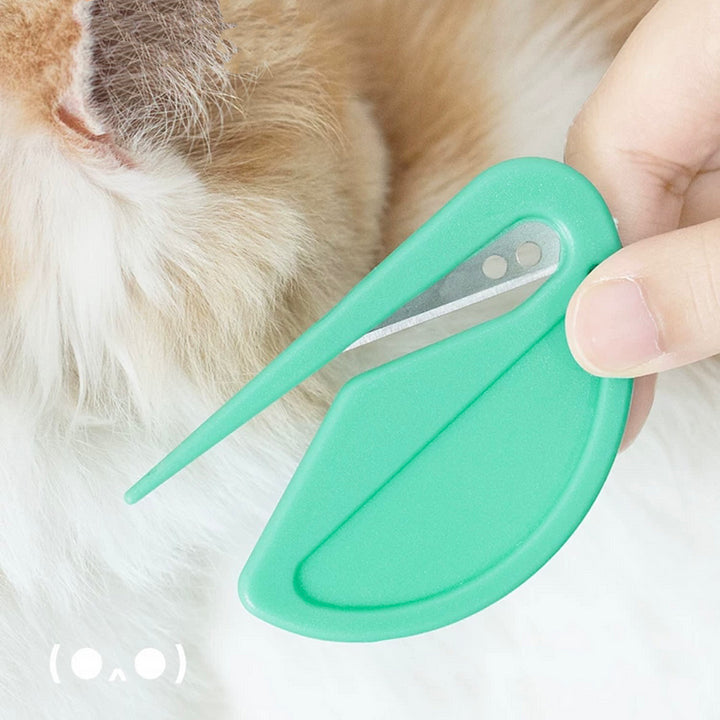 Professional cat hair detangling comb - Safe concave blade design