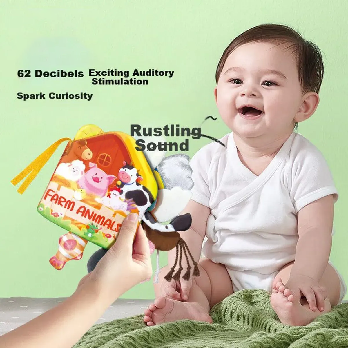 Colorful Polyester Cloth Book β Multi-Sensory Learning for Babies