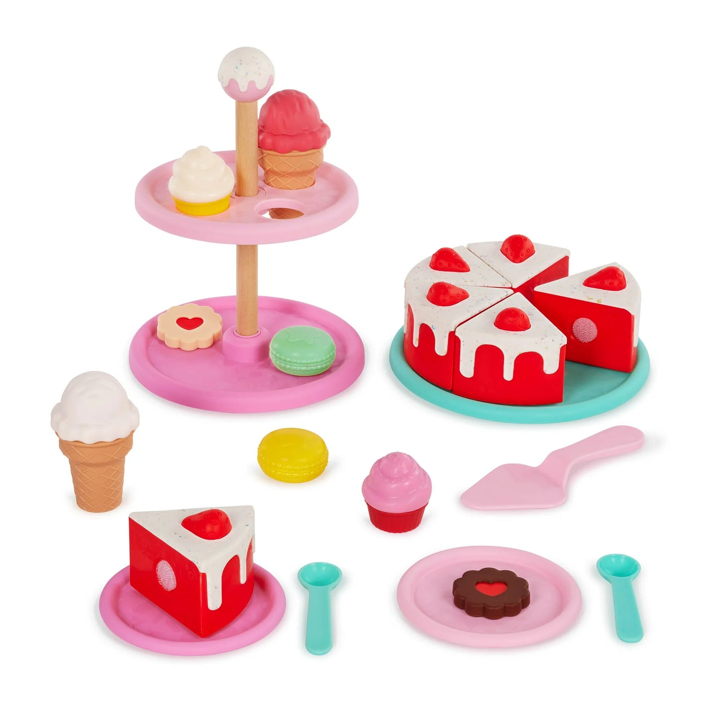 Dessert Pop-up Tent 25-Piece Dessert Set, Toddler and Preschool Toy Pop-up Tent