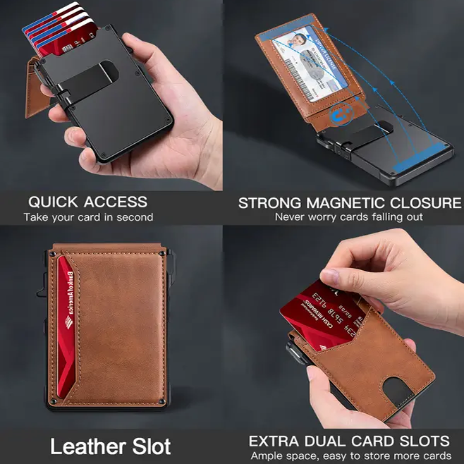 Minimalist Men’s Slim Aluminum Wallet