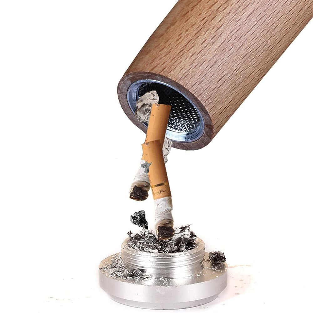 Travel Cigar Case &amp; Smoking Accessories — Walnut Wood Cigar Box