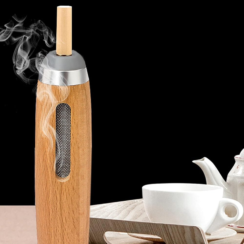 Travel Cigar Case &amp; Smoking Accessories — Walnut Wood Cigar Box