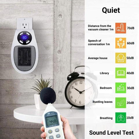 Compact Electric Space Heater with Digital Thermostat