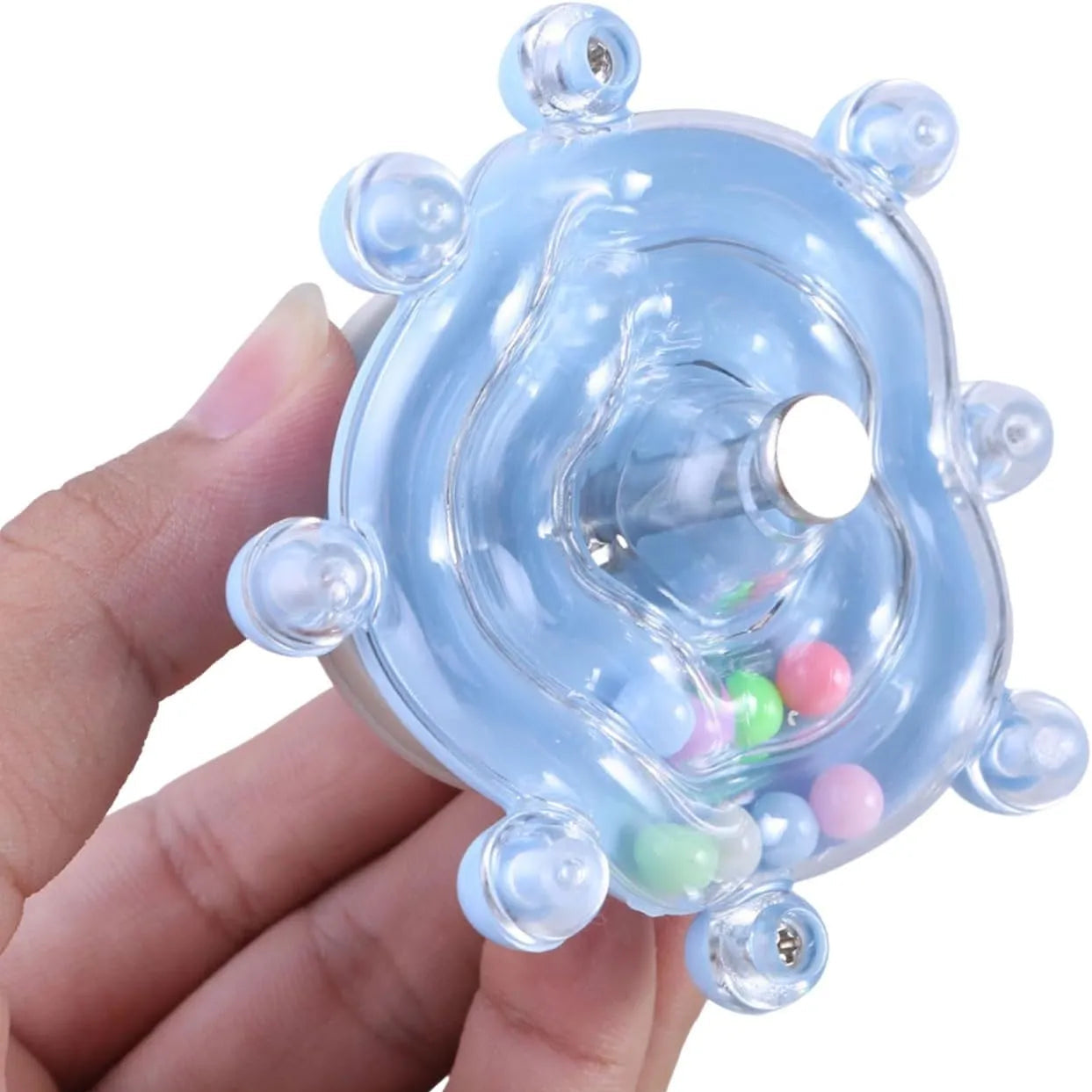 Interactive Parrot Toy with Sounding Ball Turntable