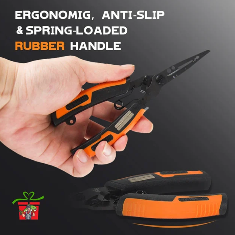 Multifunctional fishing pliers with Teflon coating