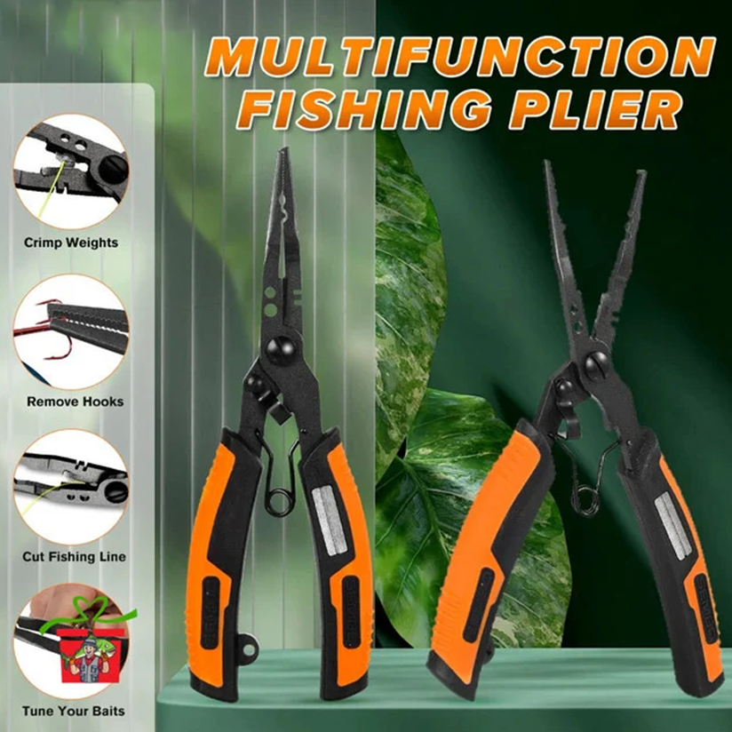 Multifunctional fishing pliers with Teflon coating