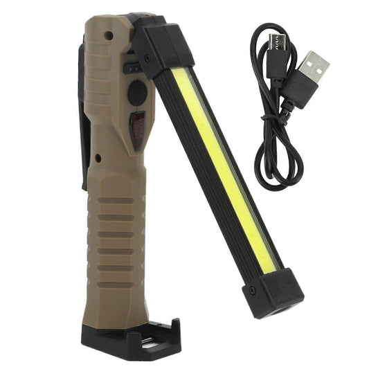 7-Mode Folding LED COB Work Light, C-Type Magnetic Emergency Flashlight