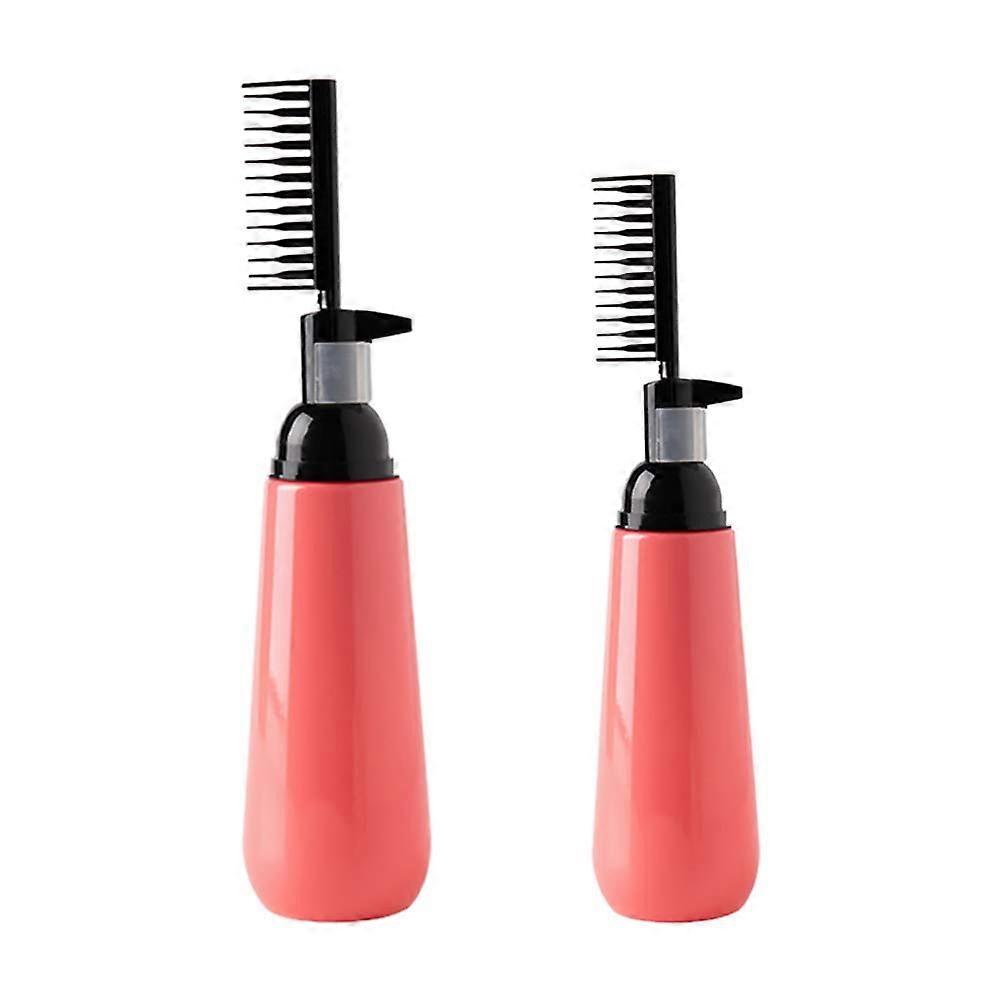Hair dye applicator bottle with root comb