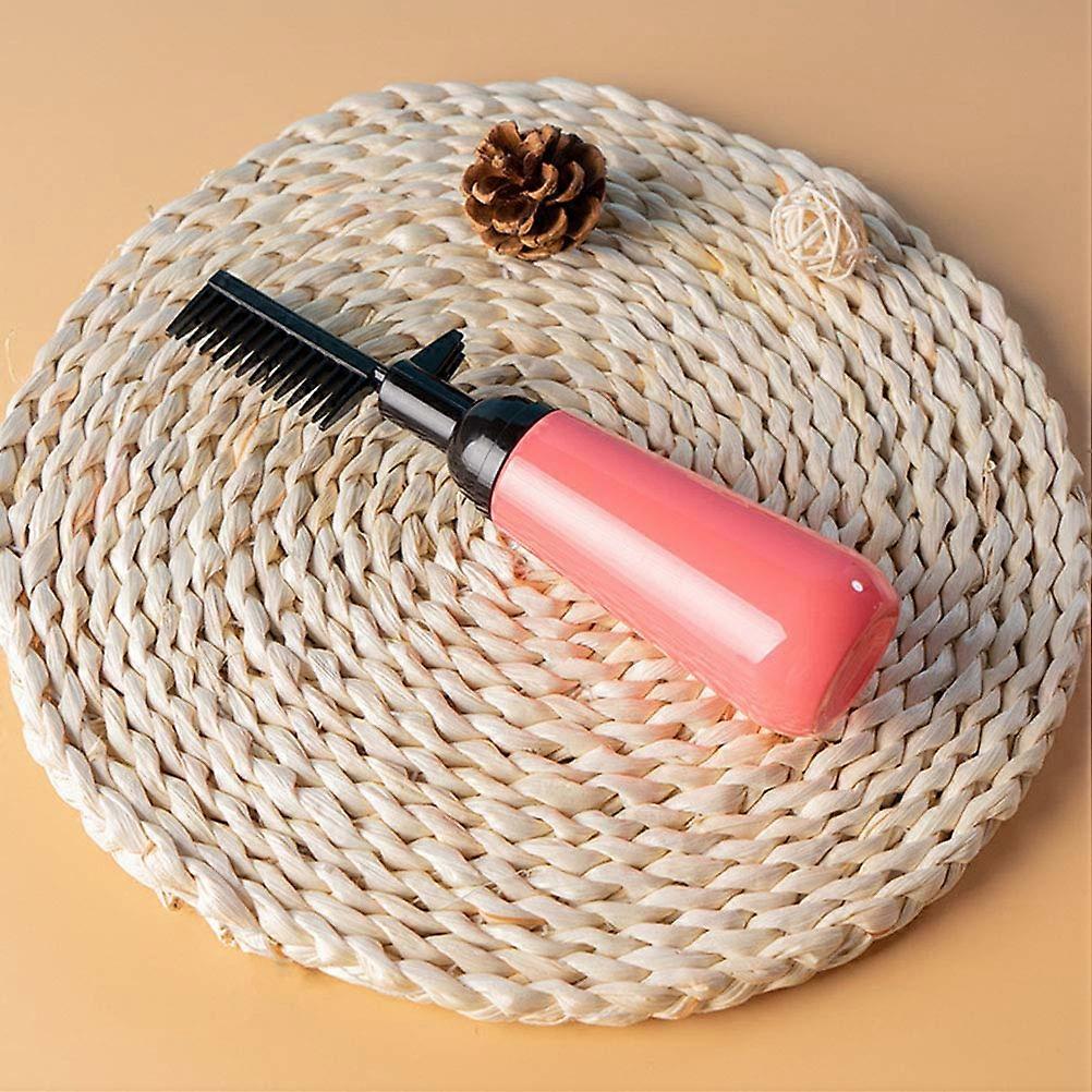 Hair dye applicator bottle with root comb