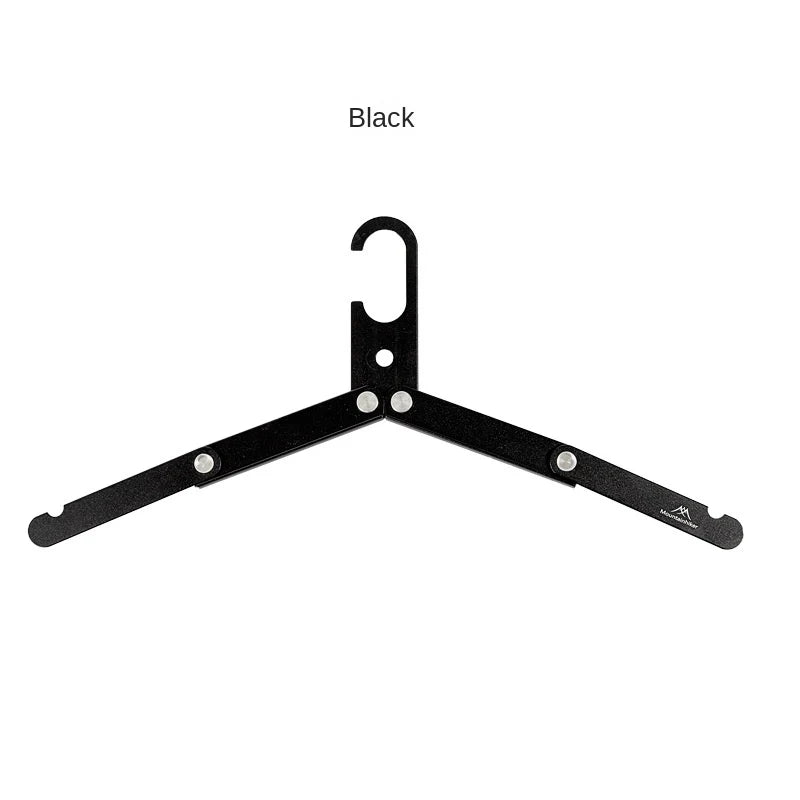 Compact folding aluminum alloy folding clothes hanger