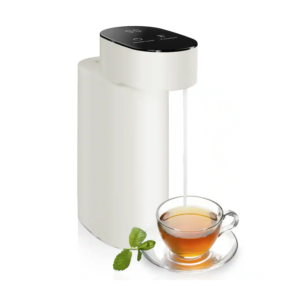 1500W water heater, 5 preset temperature settings (110°F-212°F), child lock