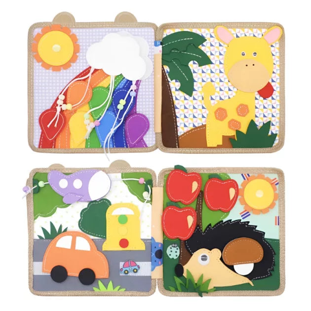 Felt Quiet Book — Children's Educational Activity Book (Ages 3-6)