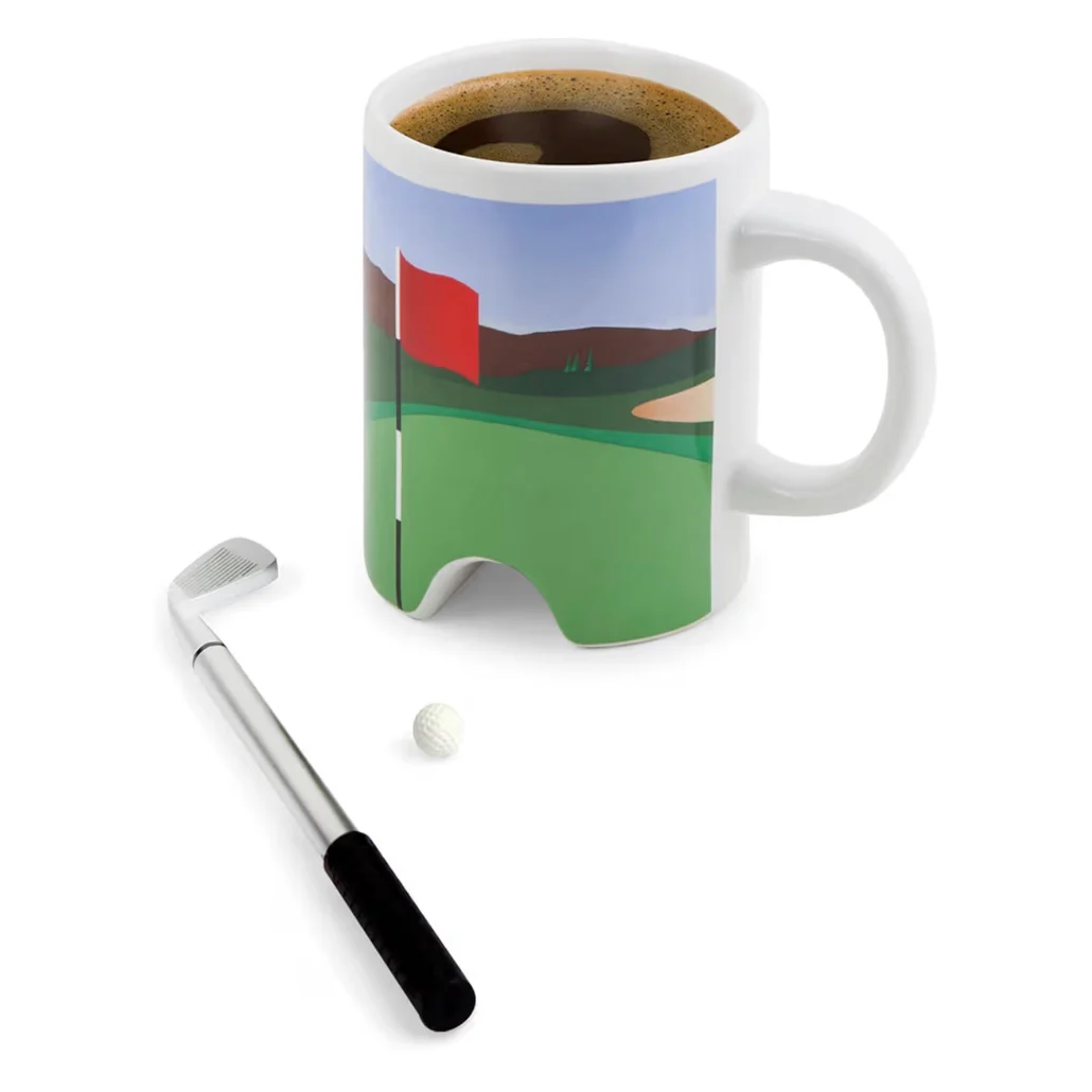 Putter Cup Golf Mug | Golf Companion to Enhance Focus and Stability