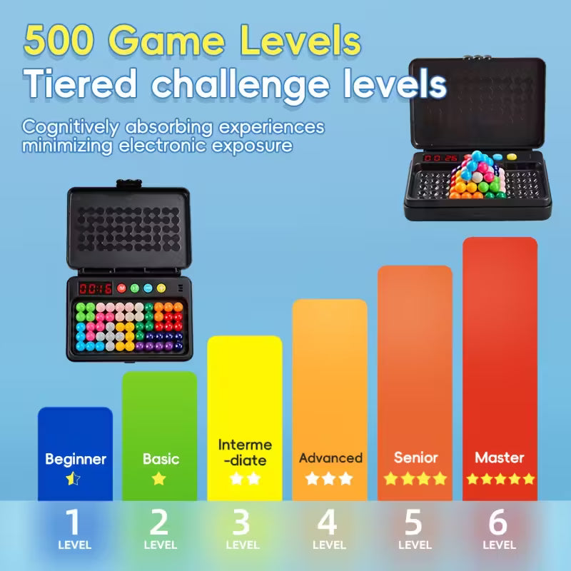 500-Level IQ Puzzle Smart Challenge Game with Timer