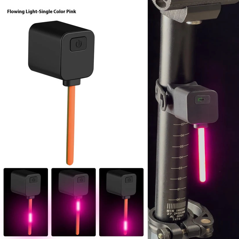 Bicycle taillight, running water plug light, night riding safety indicator