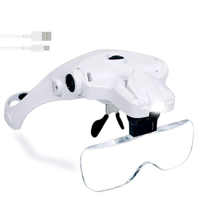 Magnifying glass with light, suitable for close-range work