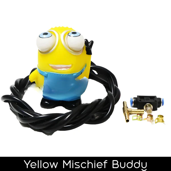 A silicone turbocharged toy whose eyeballs pop out when it accelerates