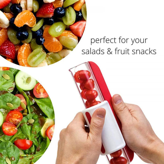 Small Fruit Cutter — Quick Salad Cherry Tomato/Grape Slicer