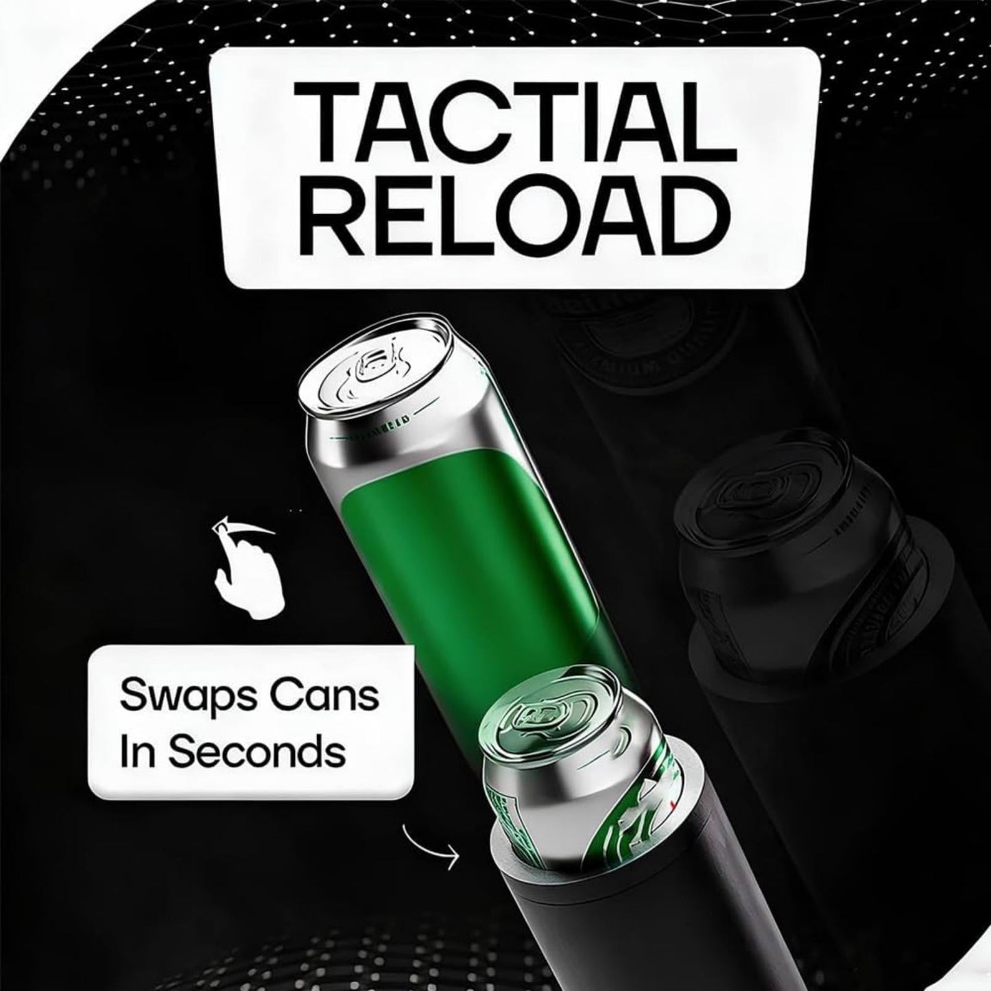 Double Tactical Reload Can Holder – Refrigeration Dual 12oz Beverage Dispenser