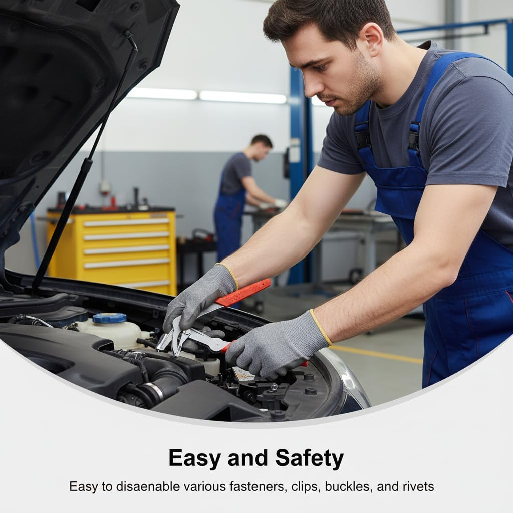 Automotive clip pliers, panel clip removal pliers