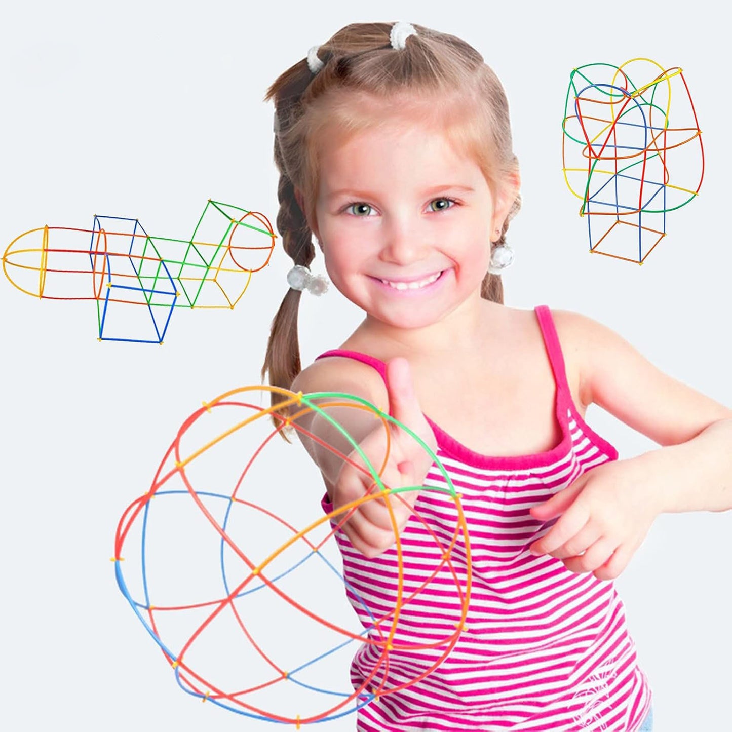 800-Piece Straw Constructor STEM Building Set