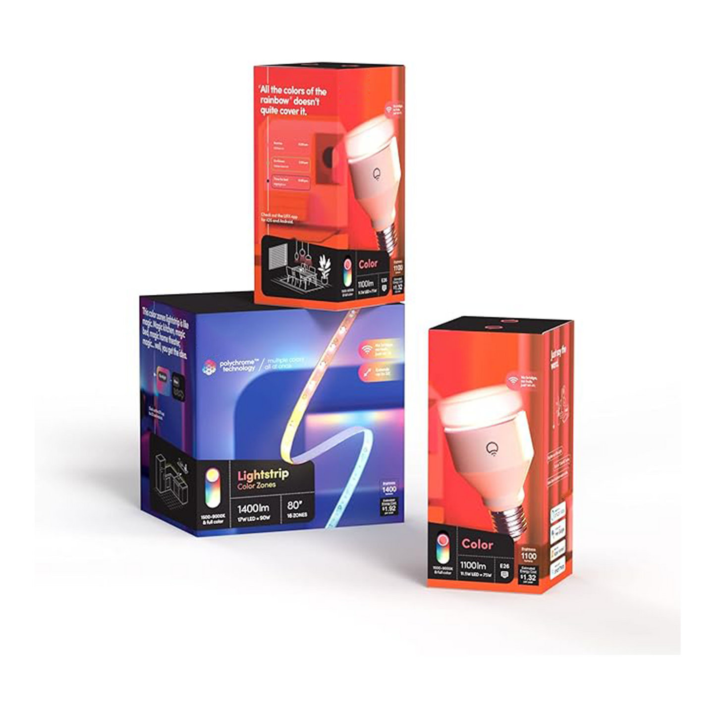 LED strip lights (smart Wi-Fi version available) - multiple options available