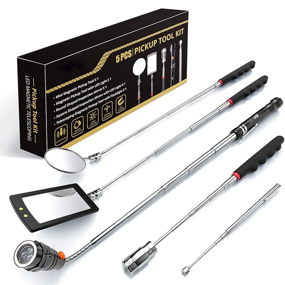 Magnetic pickup tool, men's gift, telescopic magnetic flashlight