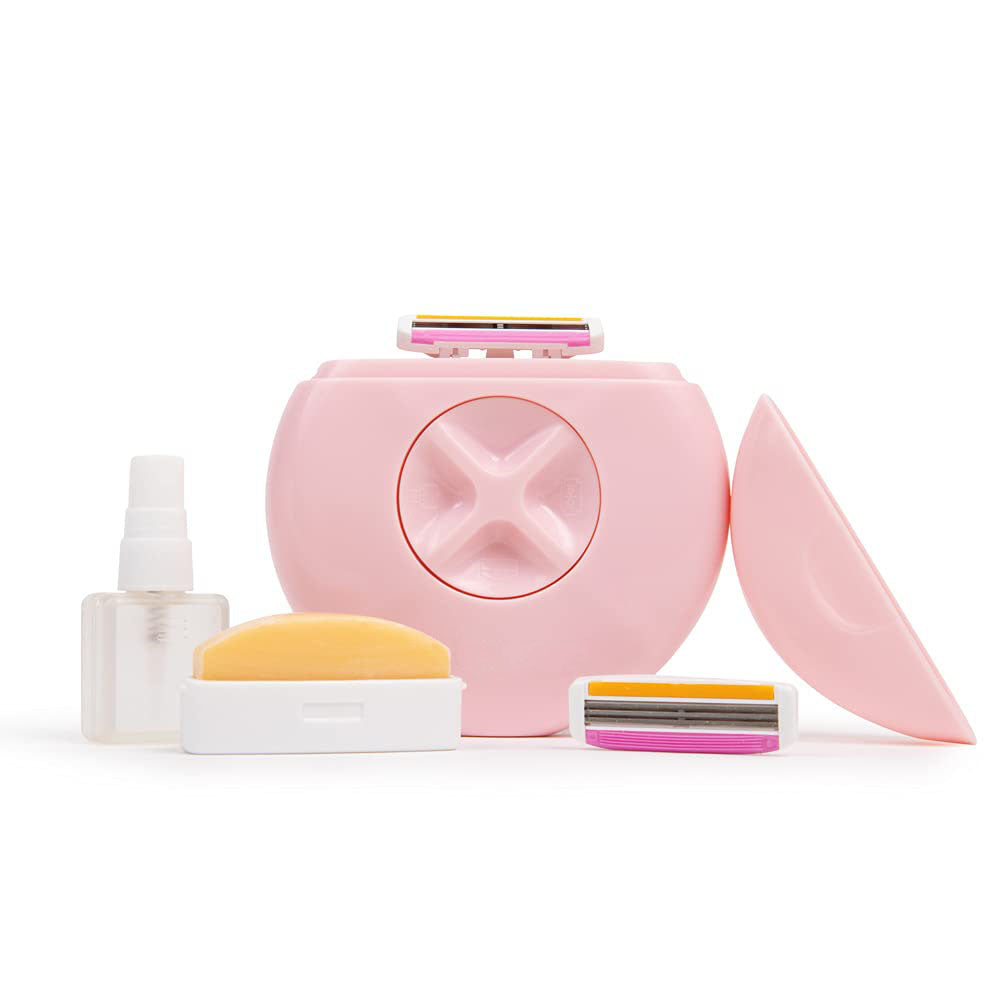 Portable Travel Razor for Women – Mini Triple-Blade Shaver Set