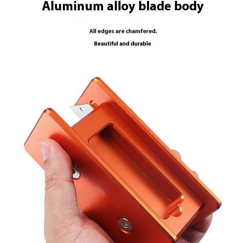 Aluminum Alloy Film Remover – 44mm Precision Cutting Tool with Adjustable Blade & Blade Storage