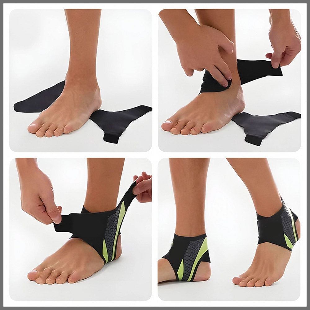 Ankle Support Compression Strap — Professional Sports Protection &amp; Sprain Recovery Brace