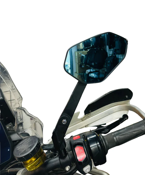 Foldable Motorcycle Rearview Mirrors with Folding Arm Function – Adjustable, Convenient