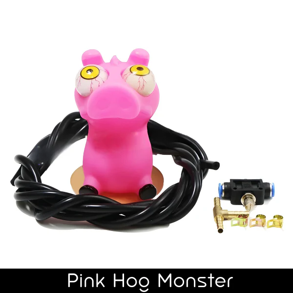 A silicone turbocharged toy whose eyeballs pop out when it accelerates