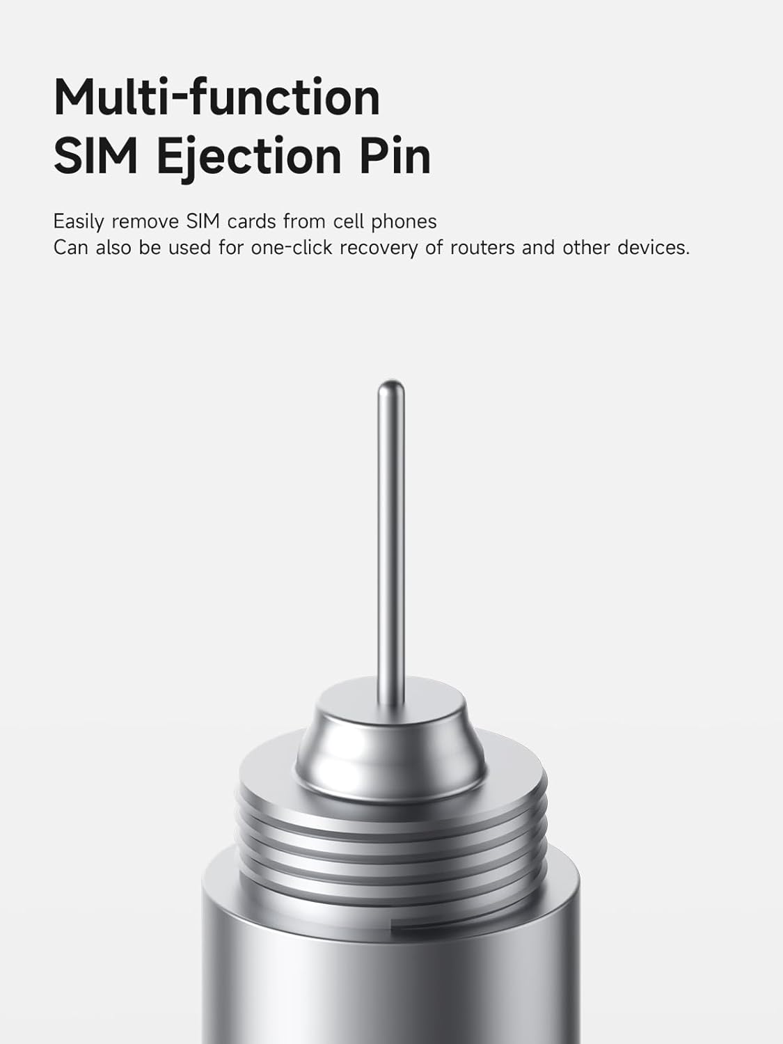 SIM Card Eject Tool with Keychain – Multi-Function Pin & Earbud Cleaning Brush