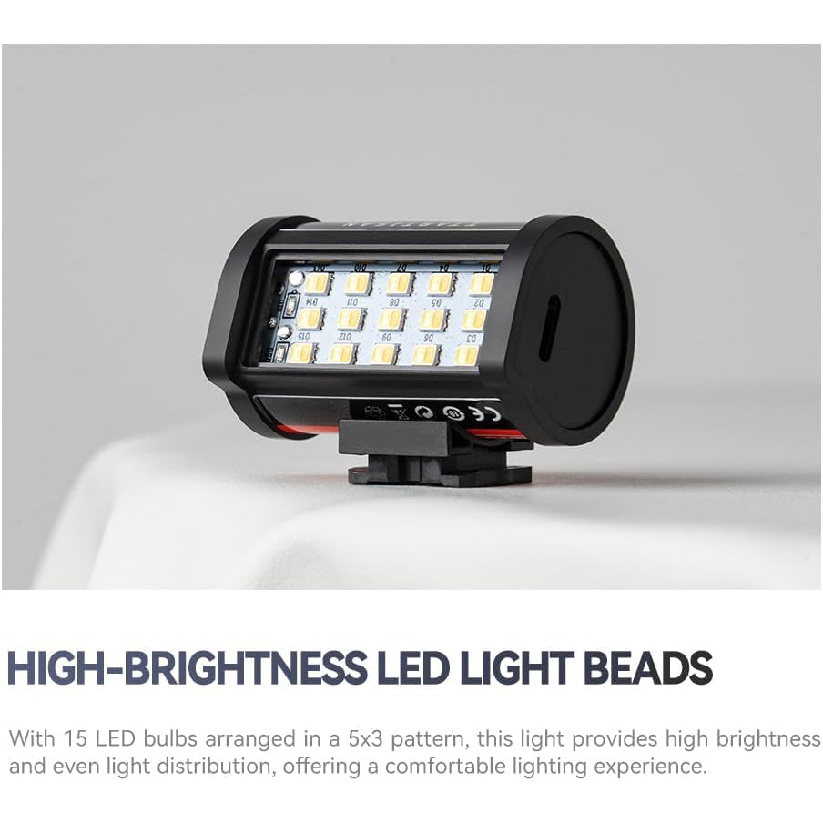Magnetic LED Light, Rechargeable Mini LED Camera Light