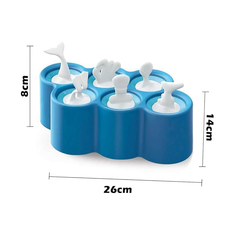 Fish-shaped popsicle mold