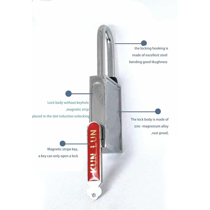 Magnetic padlock, same key